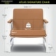 preview thumbnail 12 of 12, Atlas Signature Genuine Leather Accent Chair