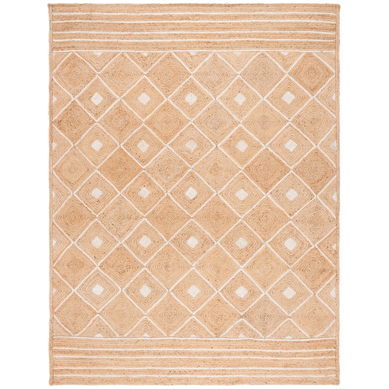 SAFAVIEH Handmade Natural Fiber Karis Farmhouse Boho Geometric Jute