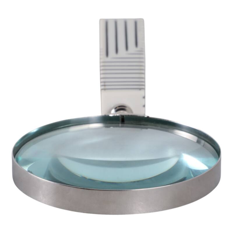 Resin Decorative Object Geometric Magnifying Glass - 10" Black - 4" x 1" x 10"