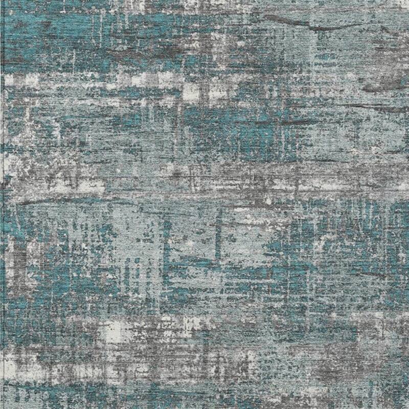 HomeRoots Geometric Transitional Rectangle Outdoor Rug