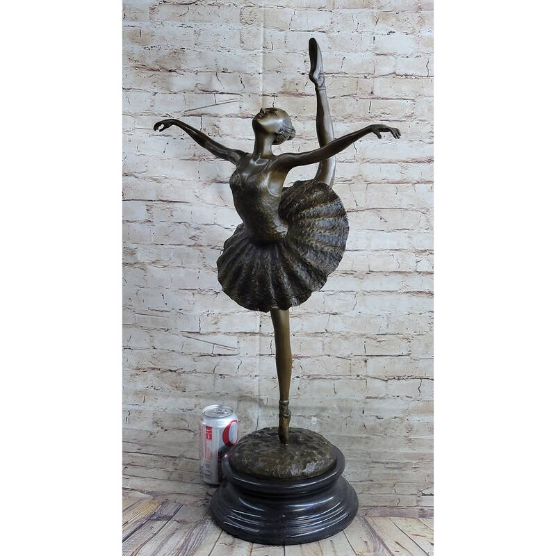 Extra Large Signed Original Clic Artwork Ballerina Bronze Sculpture Statue