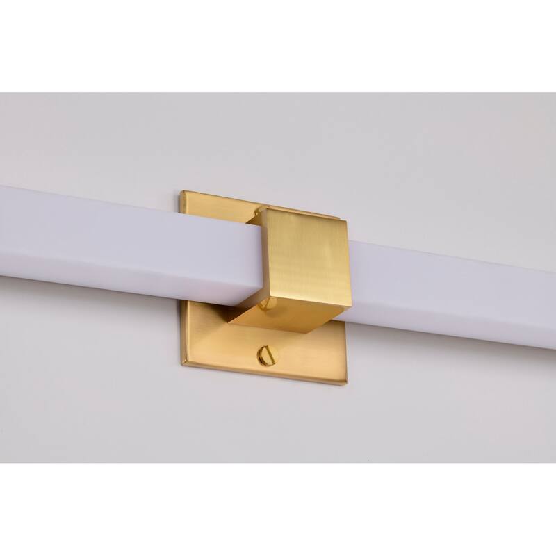 Brightwyn 35 Inch LED Vanity Brushed Brass Finish - Brushed Brass