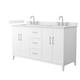 Option White / Giotto Quartz Top / Brushed Nickel