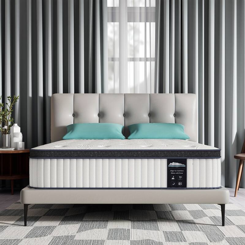 12-Inch Memory Foam and Pocketed Spring Hybrid Mattress,Matress in a Box