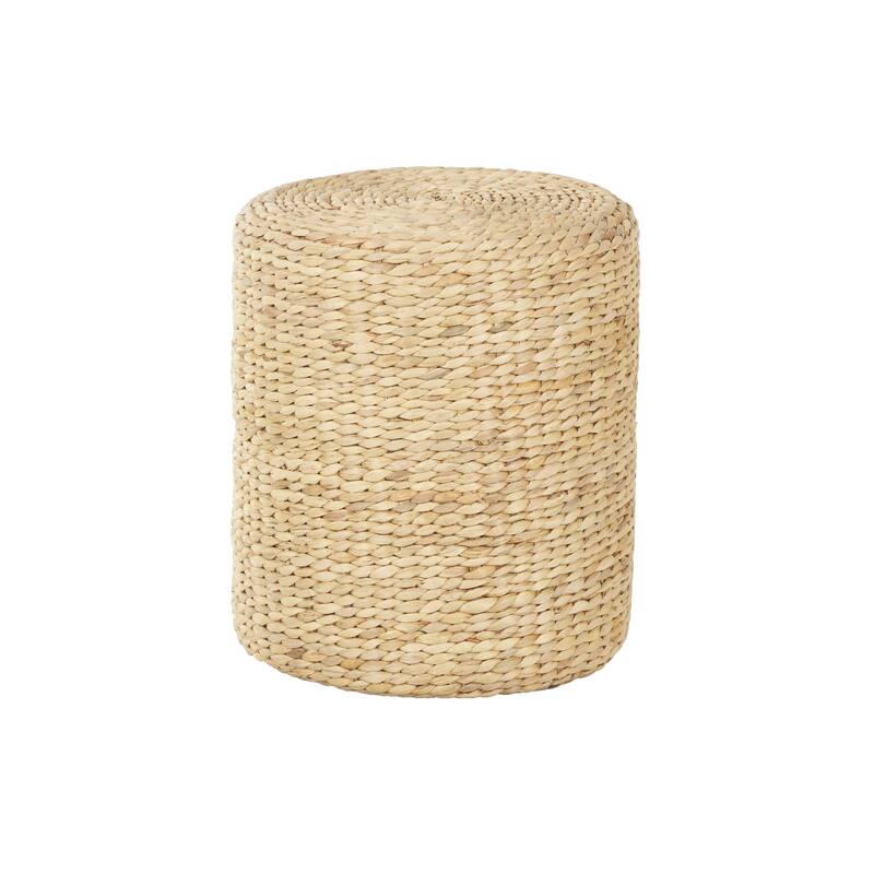 Seagrass Handmade Woven Drum Accent Table - Brown - Roche River Decor - Brown