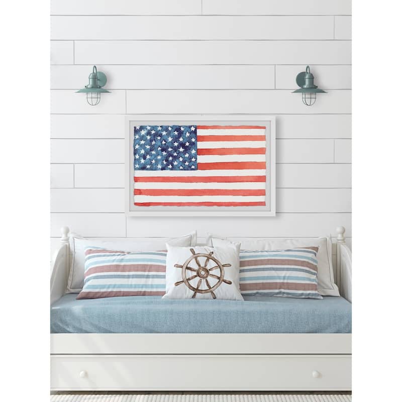 'Flag of America' Framed Painting Print