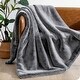 preview thumbnail 45 of 54, Bare Home Faux Fur Blanket - Ultra-Soft Blanket - Luxurious Fuzzy Warm Throw 47" x 60" - Variegated Grey