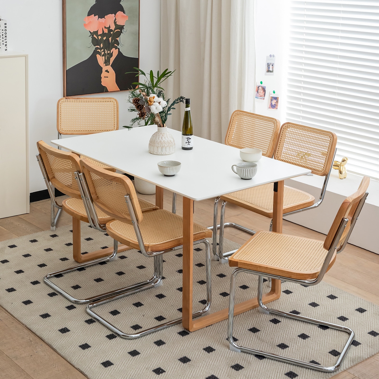 Rattan Dining Chairs Set of 2