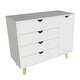 preview thumbnail 8 of 16, Minimalist 4-Drawer 1-Door Dresser