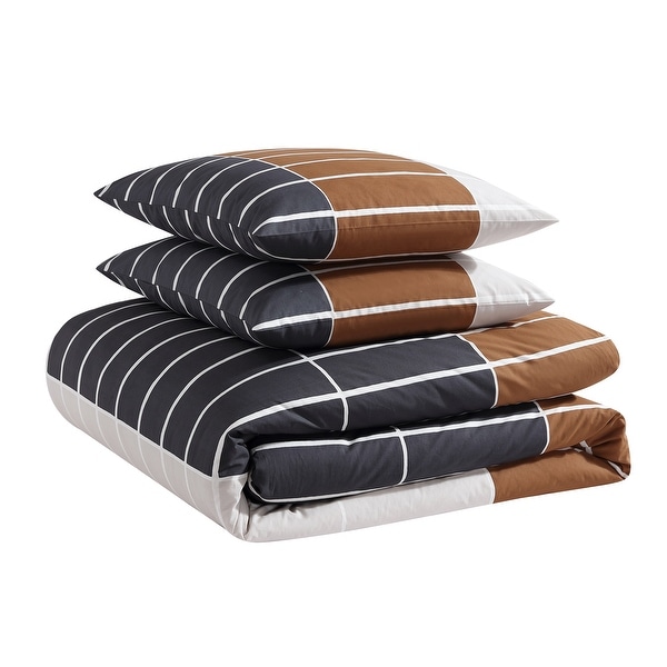 Marimekko Tiiliskivi Raita Cotton Duvet Cover Set - Bed Bath