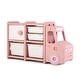 preview thumbnail 4 of 19, Toddler Truck Storage Organizer with Plastic Bins, Drawers and Cabinet - 43.5" x 13" x 26" (L x W x H)