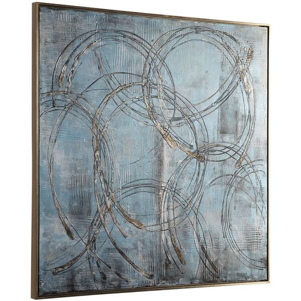 Shop Uttermost 35360 Interlock 46 X 46 Framed Abstract Painting
