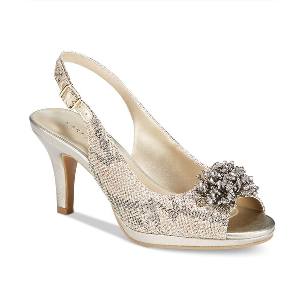 Karen Scott Womens Briant Peep Toe SlingBack Classic Pumps