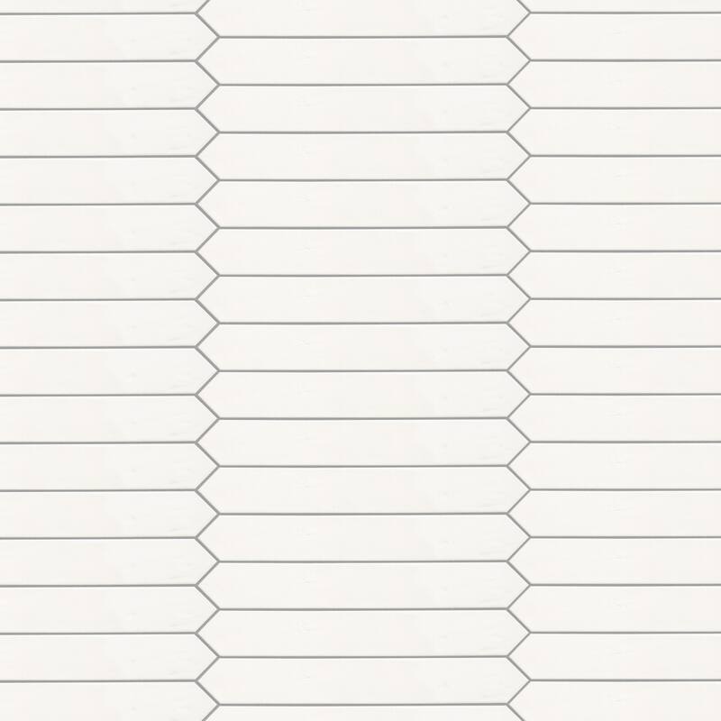 Merola Tile Argile Arrow Bianco 2-7/8" x 20-3/8" Porcelain Floor and Wall Tile