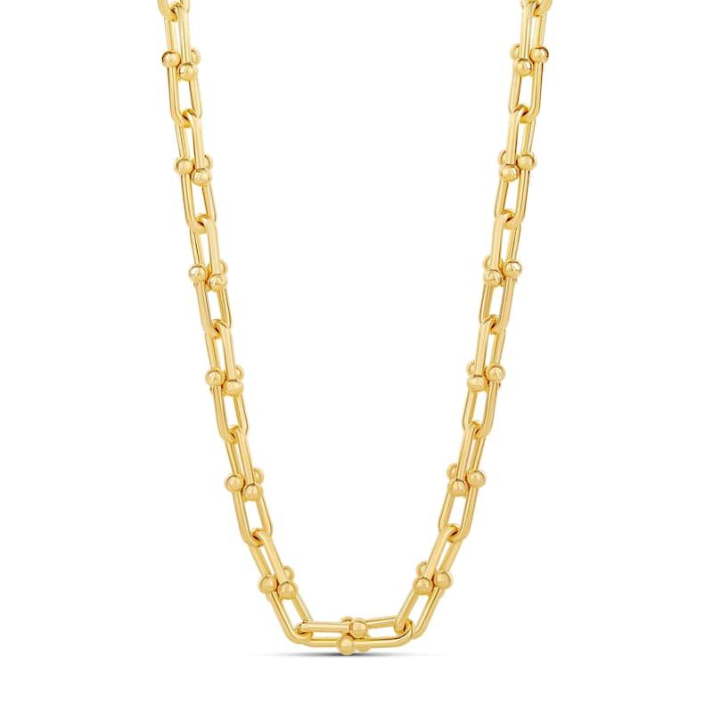 SHYMI Linked U Shape Chain Necklace - Gold