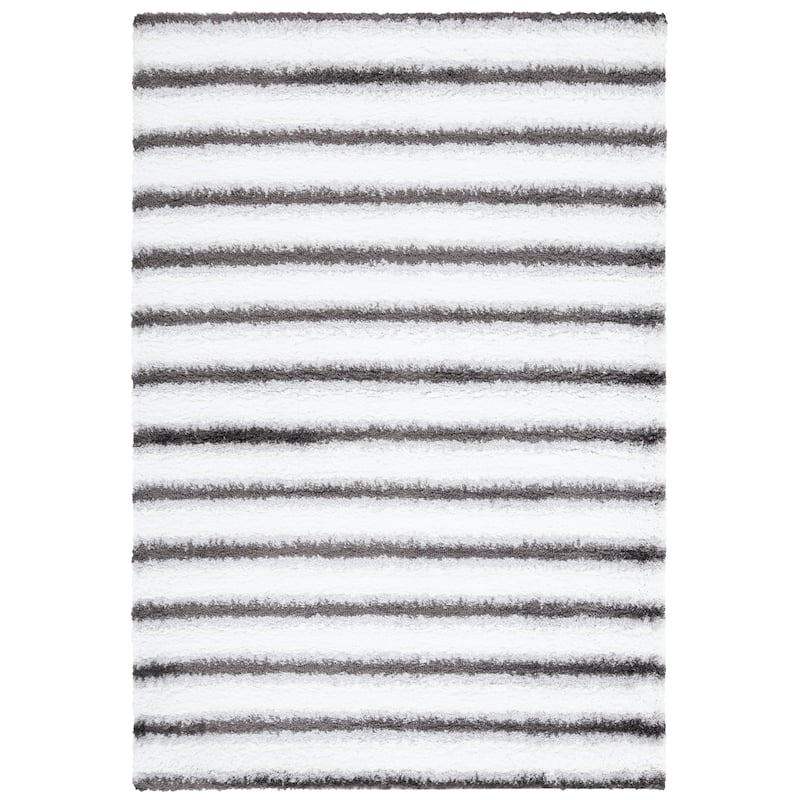 SAFAVIEH Berber Shag Izabela Stripe 1.25-inch Thick Rug