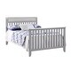 preview thumbnail 7 of 7, HomeRoots Gray Solid and Manufactured Wood Standard Four In One Convertible Crib - 57