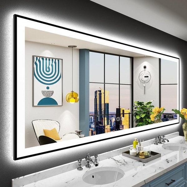 Led border mirror top
