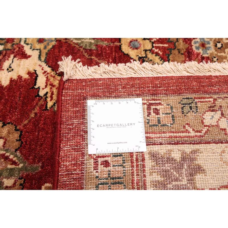 ECARPETGALLERY Hand-knotted Jamshidpour Dark Red Wool Rug - 7'11 x 10'0