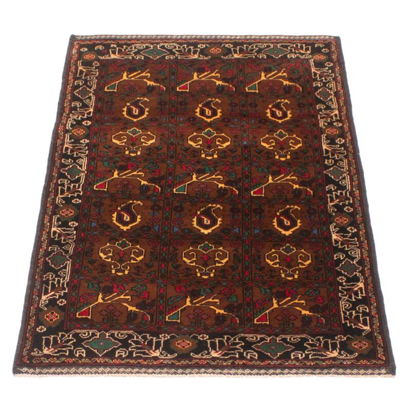 Teimani Brown Rug 2'9" x 4'10" - 2'9 x 4'10