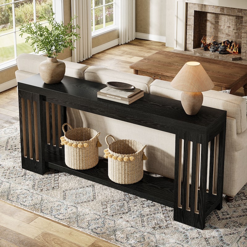 70.9-Inch Extra Long Sofa Console Table for Entryway