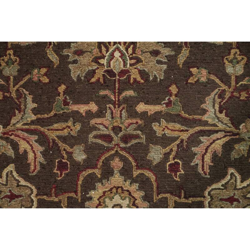Hand Knotted Oriental 100% Wool Carpet Traditional Brown Sumak Area Rug - 6' 1'' X 4' 1''