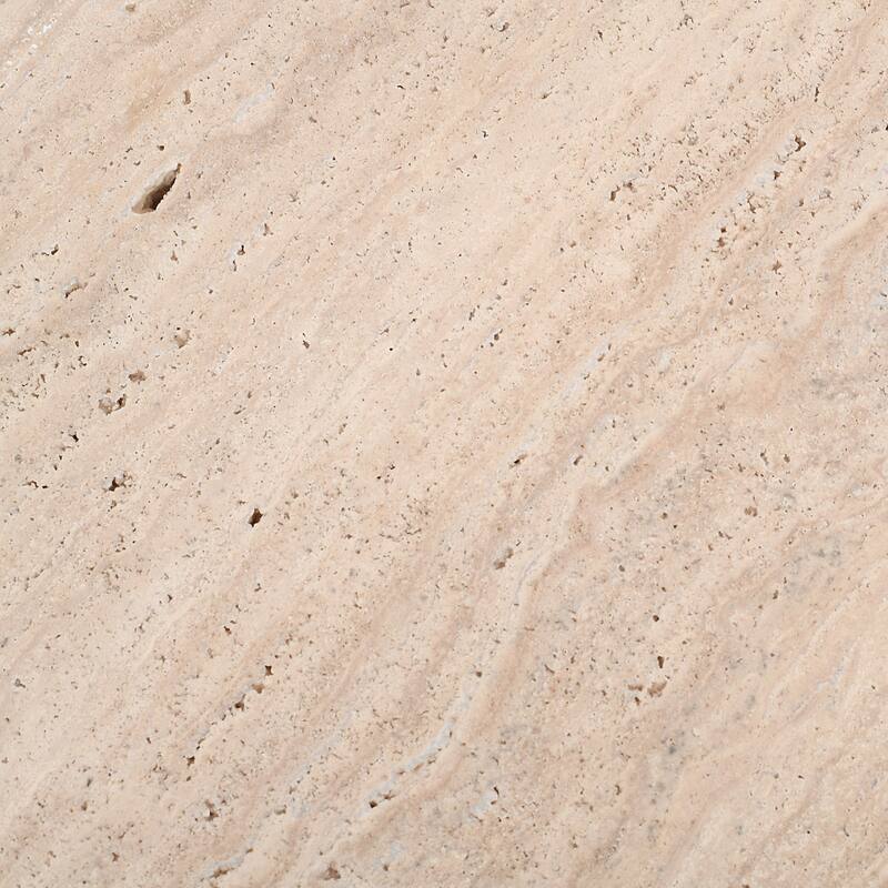 Travertine Rectangular Coffee Table - 37" - Beige