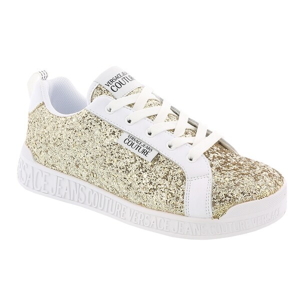 gold glitter gym shoes