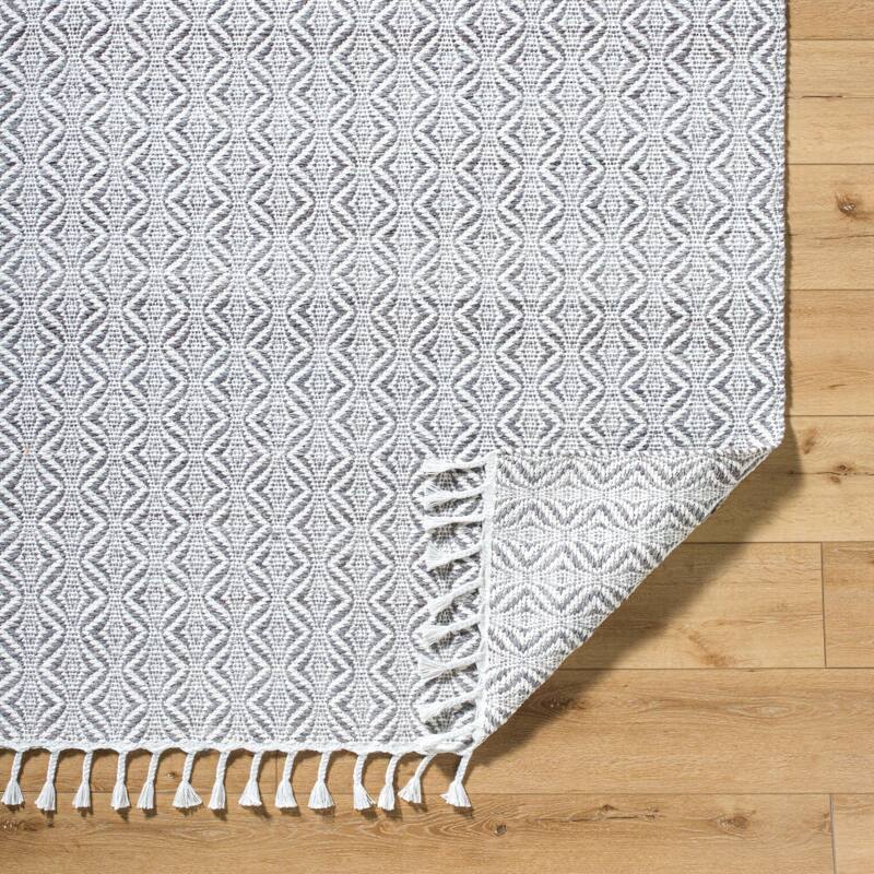 Livabliss Peony Cottage Area Rug - 2'6" x 8' - Grey