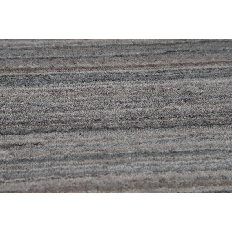 Hand Knotted Oriental 100% Wool Carpet Tribal Animal Pictorial Greys & Charcoal Gabbeh Area Rug - 11' 11'' X 9' 0''