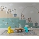 preview thumbnail 3 of 3, GK Wall Design Cartoon Colorful Cats and Fish Nursery Removable Wallpaper