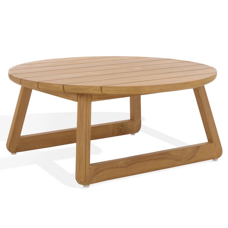 SAFAVIEH Couture Gale Teak Outdoor Coffee Table - 32"W x 32"D x 14"H