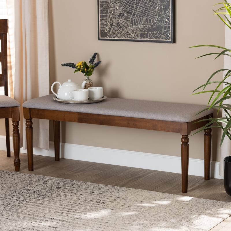 Giovanni Modern and Contemporary Wood Dining Bench