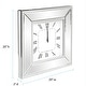 preview thumbnail 8 of 7, Allan Andrews Mirrored Square Frame Decorative Wall Clock