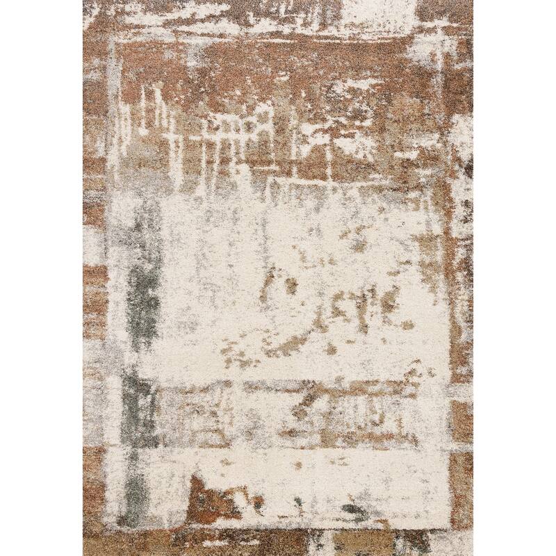 HomeRoots Abstract Modern Rectangle Area Rug - 5' X 8'