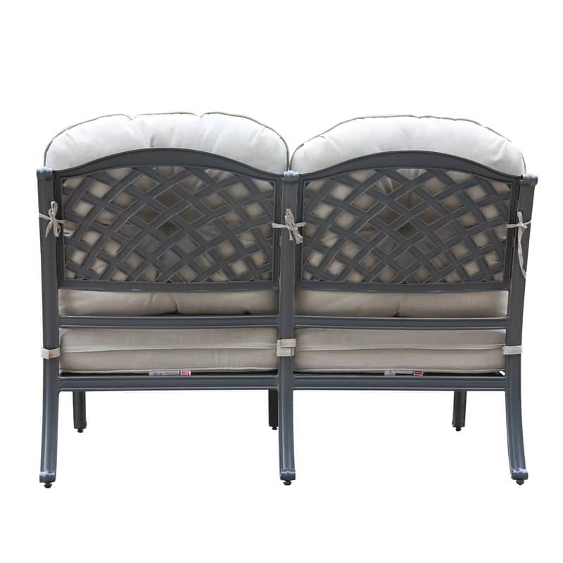 Ventura Cast Aluminum Loveseat with Cushion