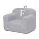 preview thumbnail 3 of 2, Personalized Monogram Cozee Sherpa Chair - Customize with Letter F - Foam Kids Chair for Ages 18 Months and Up