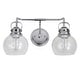 preview thumbnail 6 of 25, Bolha Metal/ Bubbled Glass Vanity Light, Chrome by JONATHAN Y