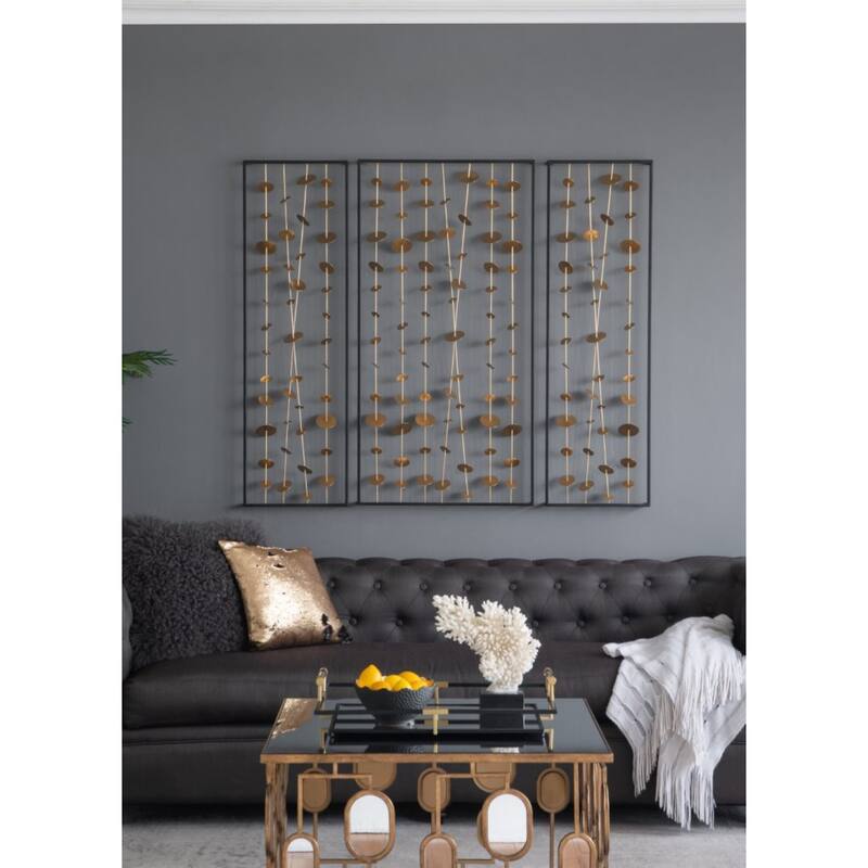 Wind Chimes Wall Arts - 14" x 46" - Set of 3