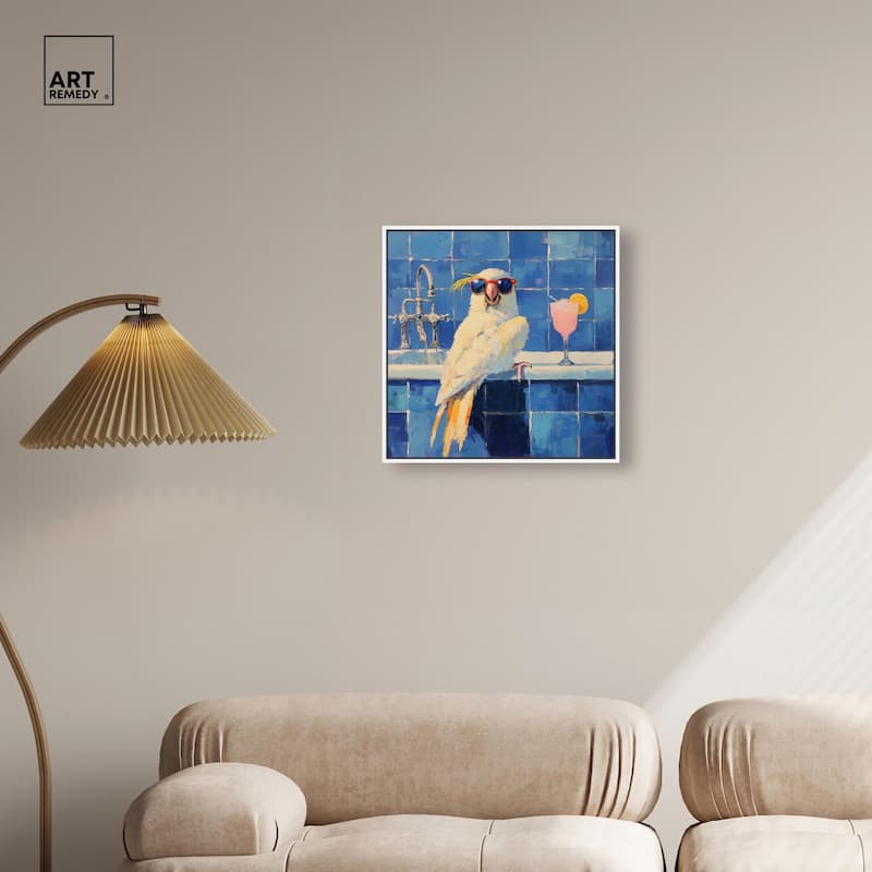 Relaxing Bird Canvas by Art Remedy