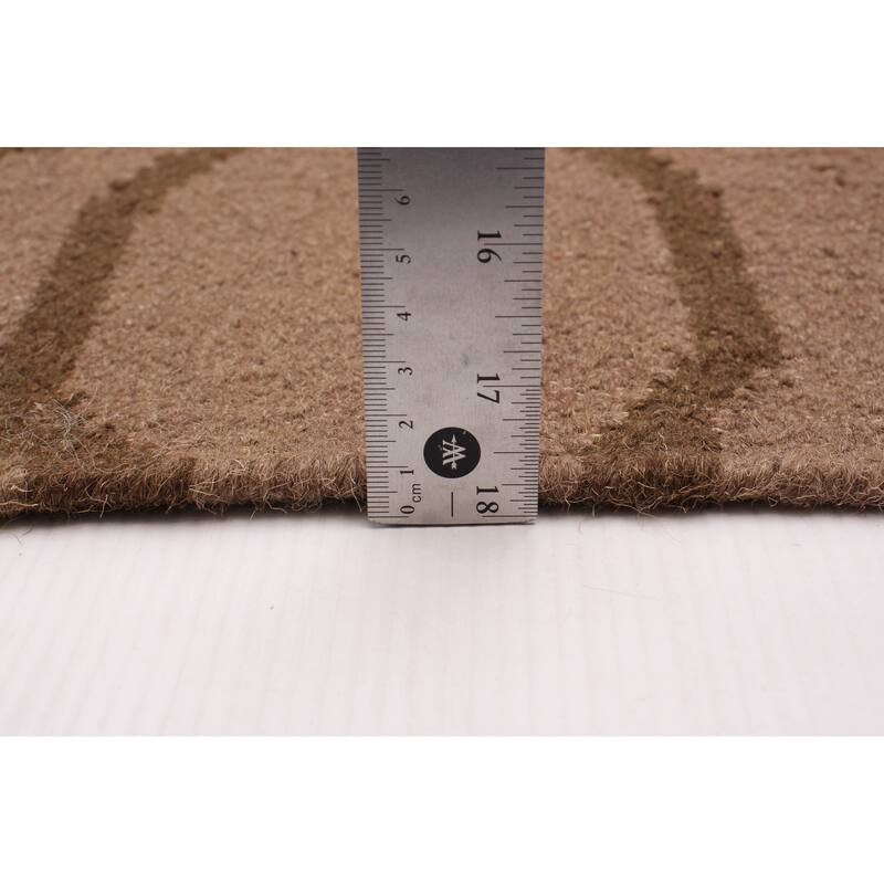 ECARPETGALLERY Flat-Weave Ankara FW Brown Wool Kilim - 6'2 x 9'2