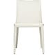preview thumbnail 1 of 2, Ace Mid-Century Modern Vegan Leather Dining Chair Off-White