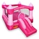 preview thumbnail 2 of 5, Princess Theme Castle Bounce House Pink