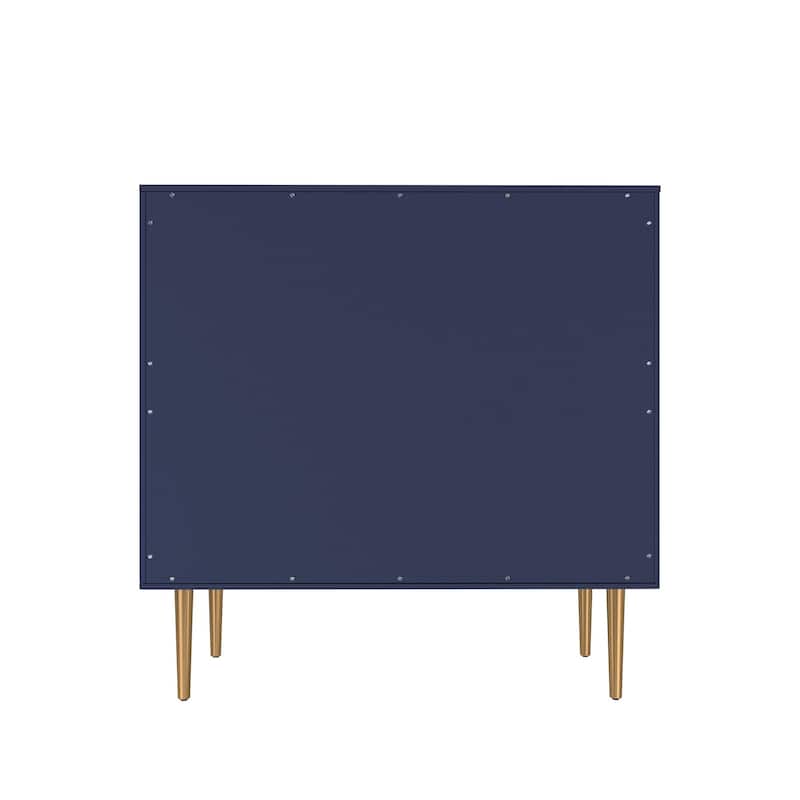 2 Door White Locker Accent Cabinet