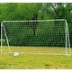 preview thumbnail 1 of 5, 12' x 6' Powder Coated Steel Soccer Goal, Portable Training Aid Football Net White