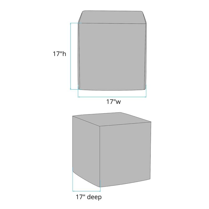 Allan Andrews No Tip Block Ottoman with Cover, Bella Collection