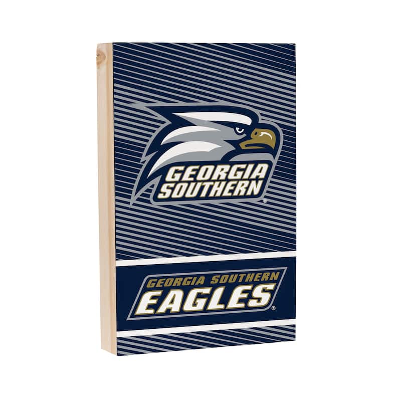 Georgia Southern University Wooden Tabletop Mantel Shelf Sign