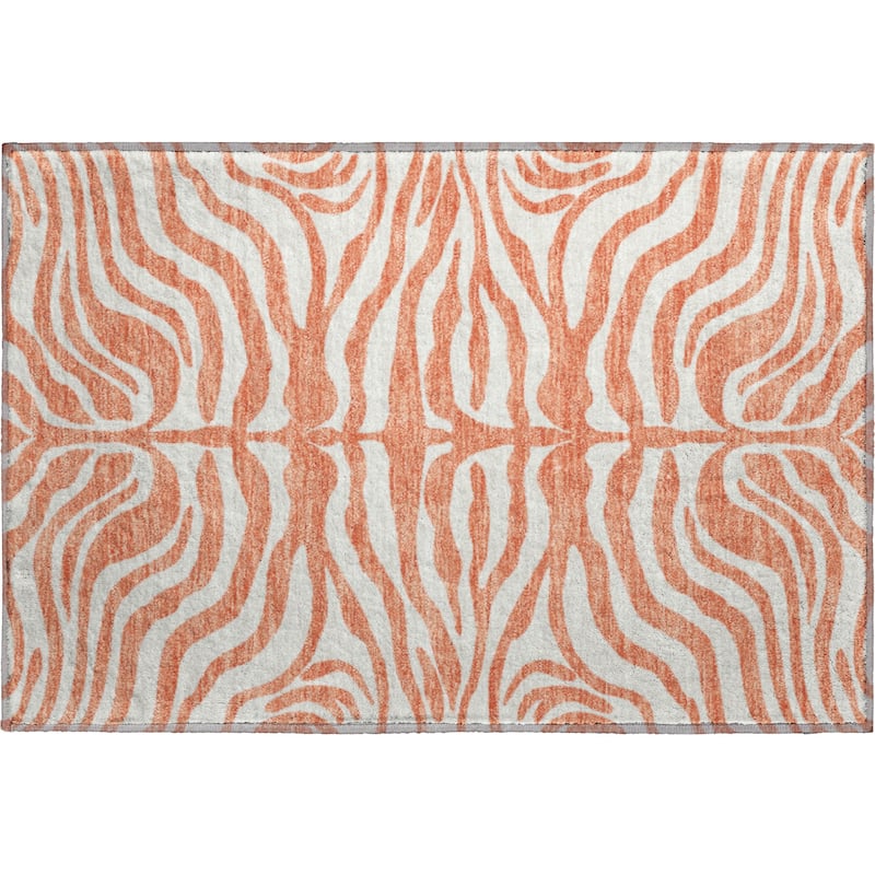 Premium Washable Super Soft Zebra Print Mayfield Rug