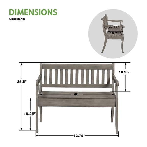 dimension image slide 2 of 6, Wakefield Storage Bench