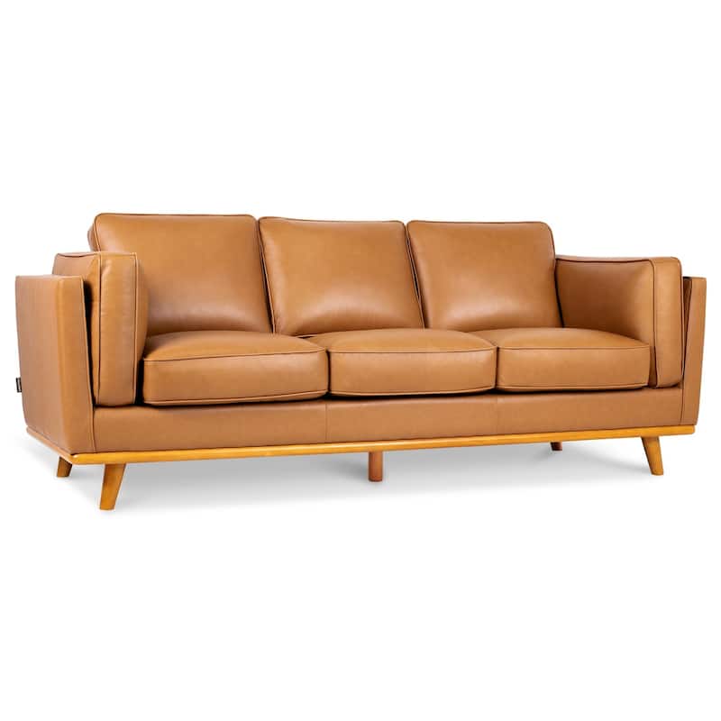 MCombo Napa Leather Couch, Leather Sofa